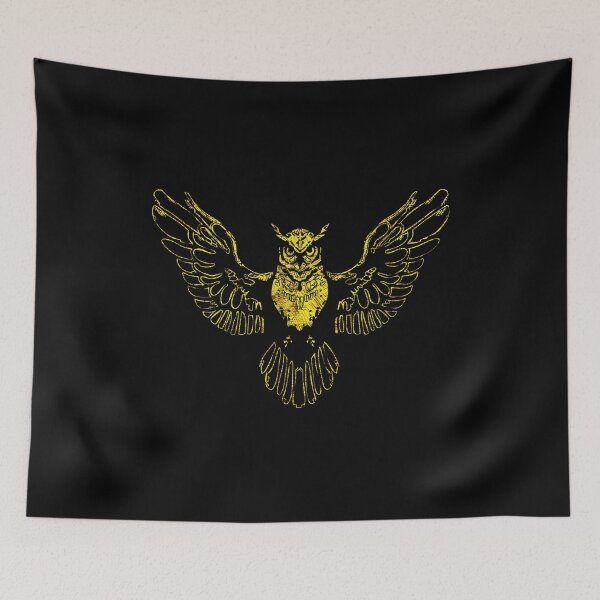 Item preview, Cute Abstract OWL Wings Abstract Tattoo Style for nature lovers designed and sold by OliArtPN.