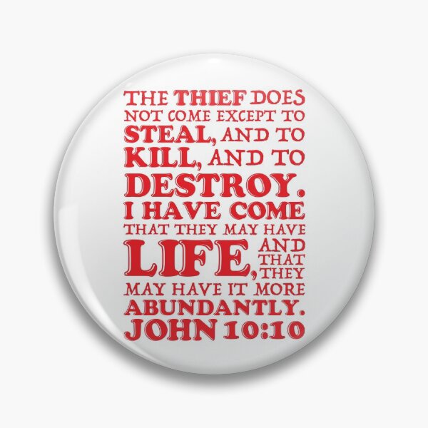 Item preview, John 10:10 Steal Kill Destroy designed and sold by plushism.