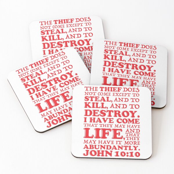 Item preview, John 10:10 Steal Kill Destroy designed and sold by plushism.