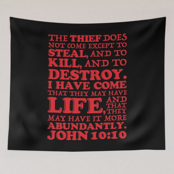 Item preview, John 10:10 Steal Kill Destroy designed and sold by plushism.