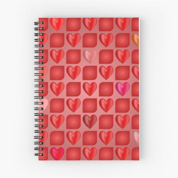 Item preview, Checkered pink background with hearts designed and sold by Iryna Pakhomova.