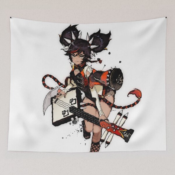 Item preview, Genshin Impact - Xinyan *Ink* designed and sold by MyRetroArt.