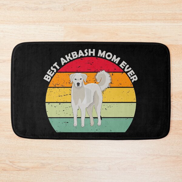Item preview,  Best akbash dog mom mammy mum  ever vintage red retro light  text, cute puppy designed and sold by SGS-.