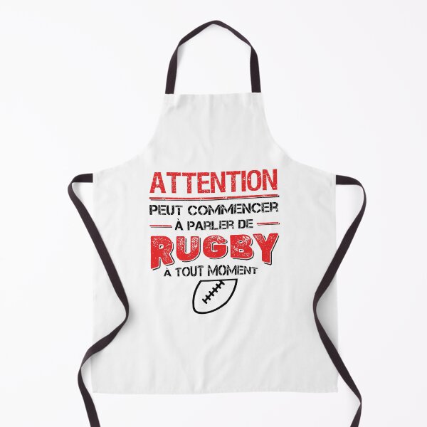Item preview, Attention, can talk about rugby at any time - Rugby humor message designed and sold by rubislys.