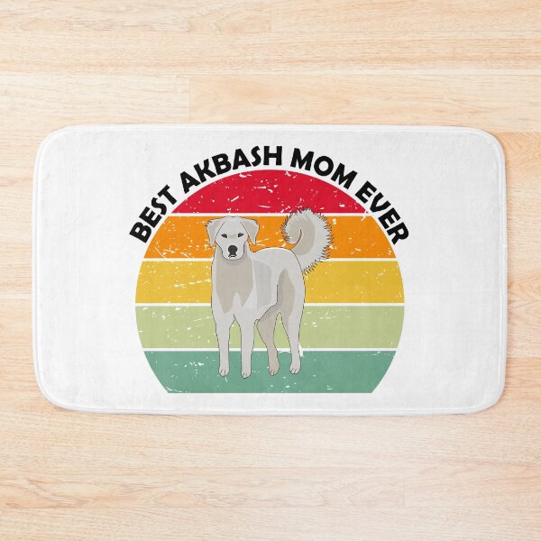 Item preview, Best akbash dog mom mammy mum  ever vintage red retro dark  text, cute puppy designed and sold by SGS-.