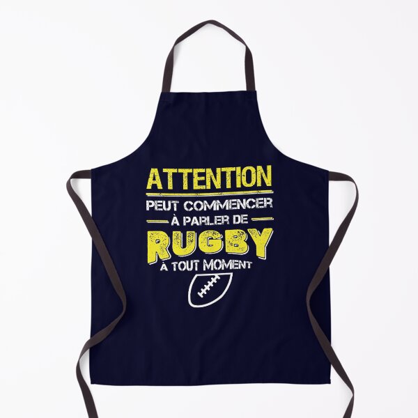 Item preview, Attention, can talk about rugby at any time - Rugby humor message designed and sold by rubislys.