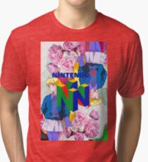 Nintendo Aesthetic Design Tri-blend T-Shirt