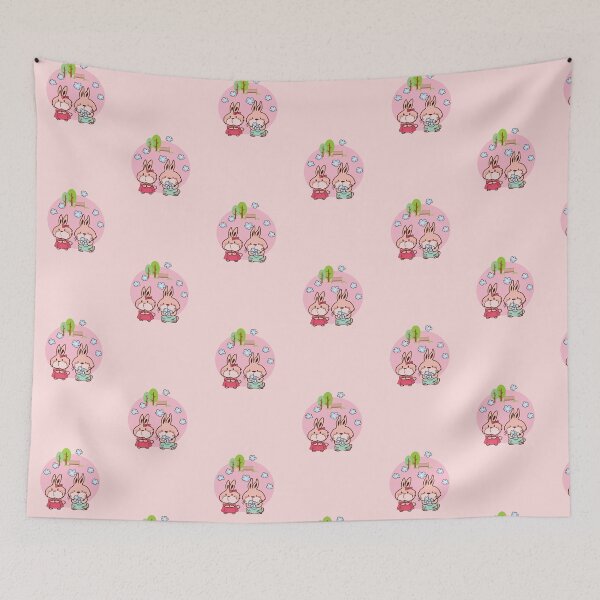 Item preview, Little rabbits spend spring time at park  designed and sold by caracheng.