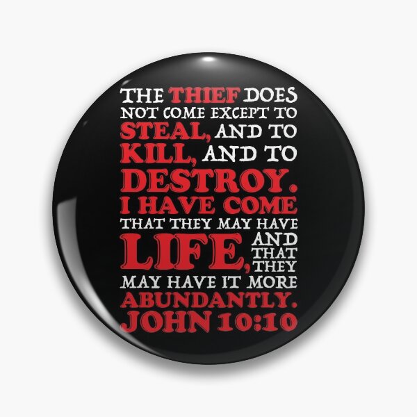 Item preview, John 10:10 Steal Kill Destroy designed and sold by plushism.
