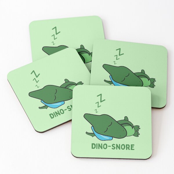 Item preview, Cute Funny Dino-Snore Illustration designed and sold by NikStore.