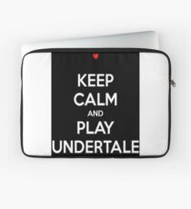 Keep calm and play undertale Laptop Sleeve