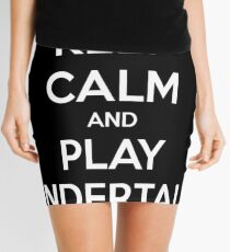 Keep calm and play undertale Mini Skirt