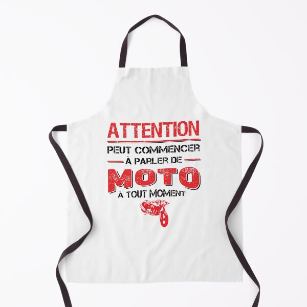 Item preview, Attention, can talk about Moto at any time - Message humor motard designed and sold by rubislys.