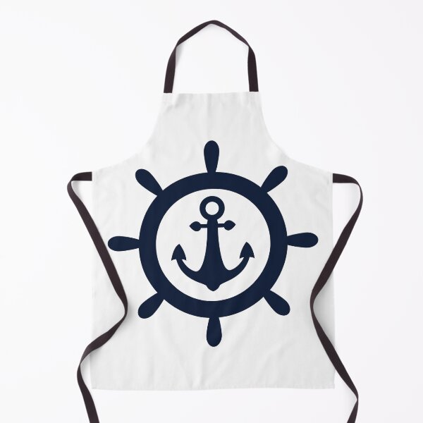 Item preview, Nautical Anchor in Ship Wheel designed and sold by HasCreations.