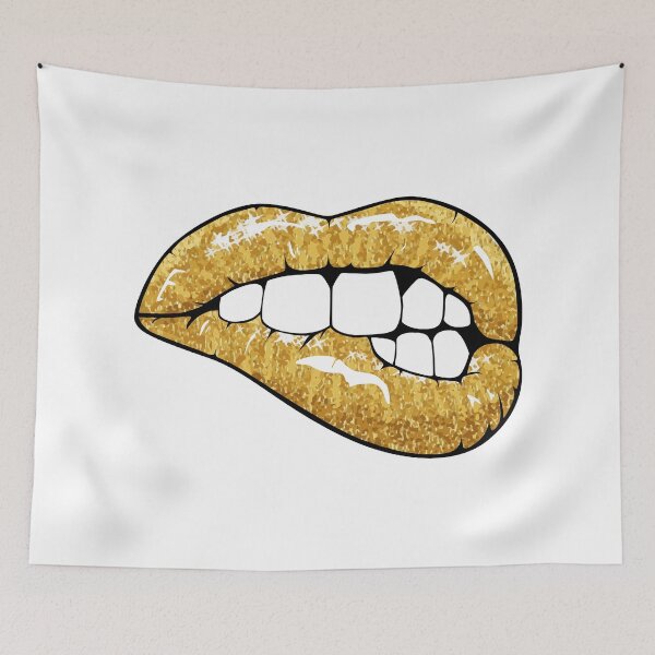 Item preview, Golden lips designed and sold by AlexGolyakov.