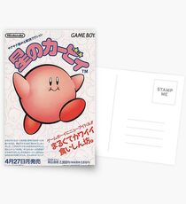 Kirby Japanese Video Game Design Postcards