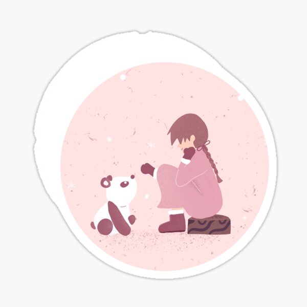 A pantone winter with you Sticker