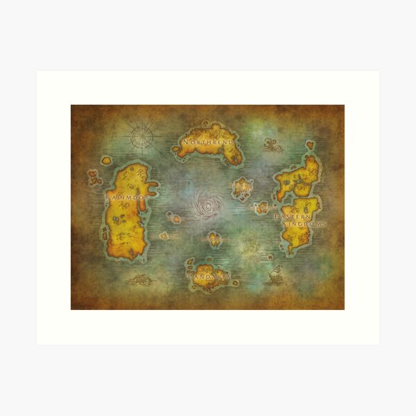 Item preview, Remastered Azeroth Map designed and sold by linusharstedt.