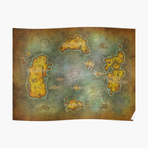 Remastered Azeroth Map Poster