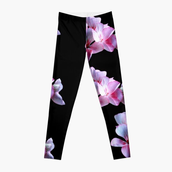 Pink Floral Pattern Leggings