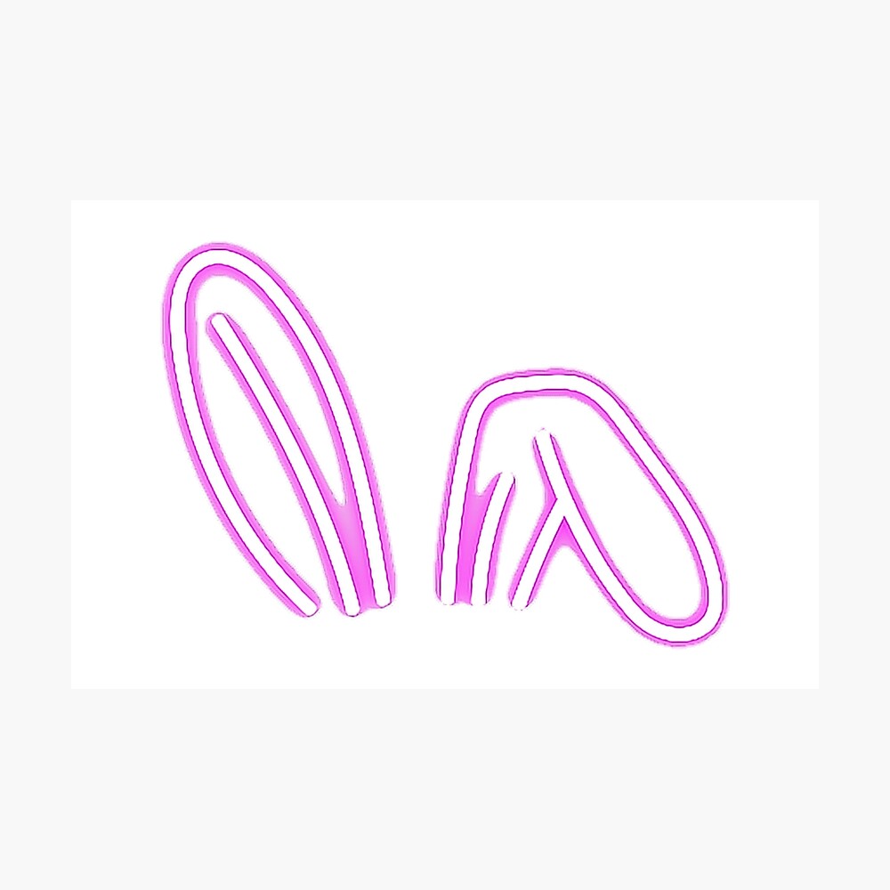 neon bunny ears