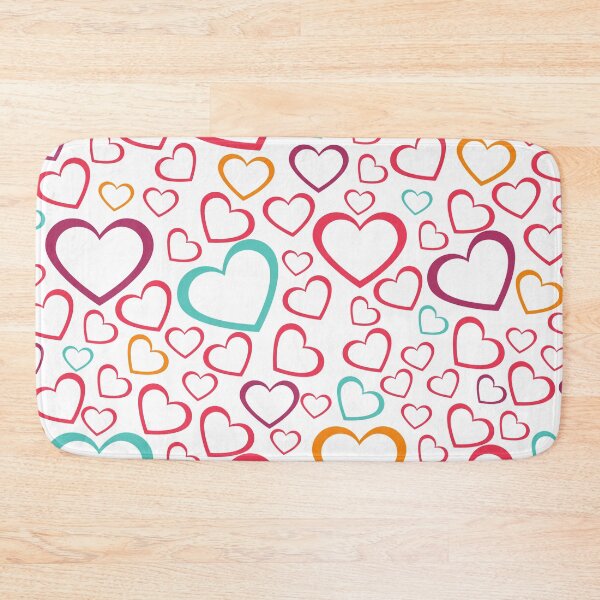 Item preview, cute hearts pattern, pastel hearts pattern, hearts pattern, bright colored hearts pattern, fuchsia hearts pattern designed and sold by angelescar.