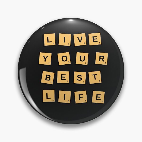 Item preview, Live Your Best Life - scrabble tiles style quote. designed and sold by Theleochick.