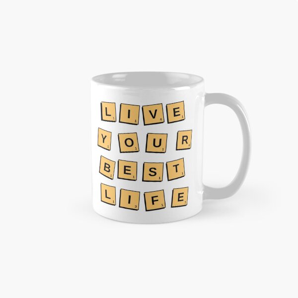 Item preview, Live Your Best Life - scrabble tiles style quote. designed and sold by Theleochick.