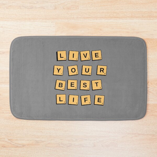 Item preview, Live Your Best Life - scrabble tiles style quote. designed and sold by Theleochick.