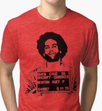 HUEY P. NEWTON-MUGSHOT Tri-blend T-Shirt