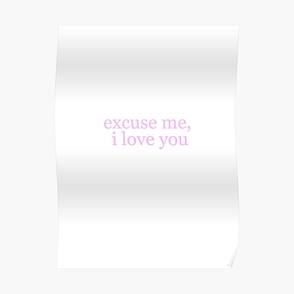 Ariana Excuse me, i love you Poster