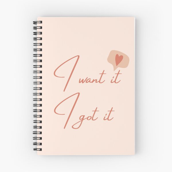 Item preview, Manifestation Journal "I want it I got it" Design designed and sold by gothlilly.