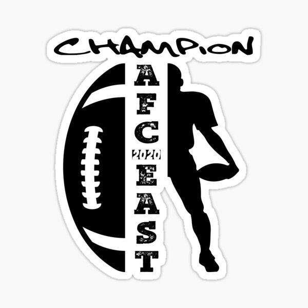 Buffalo Bills 2020 AFC East Champions Vinyl Sticker 3.3x3.8 |