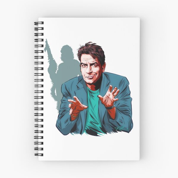 Item preview, Charlie Sheen - An illustration by Paul Cemmick designed and sold by TIGERDAVER.
