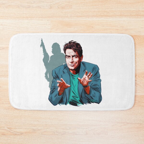 Item preview, Charlie Sheen - An illustration by Paul Cemmick designed and sold by TIGERDAVER.