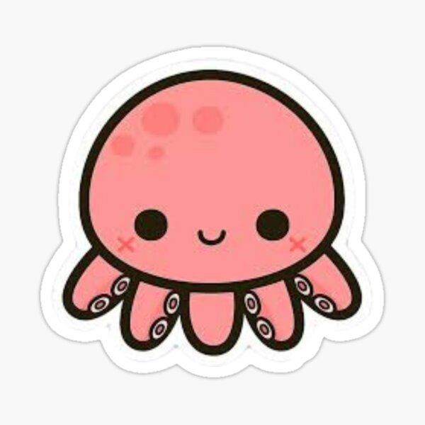 Large cute octopus drawing\