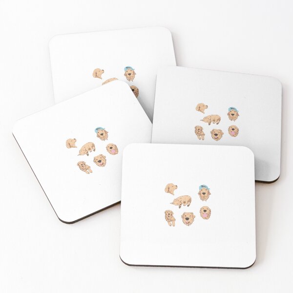 Item preview, Seis diseños de perros lindos e incompletos de Golden Retriever designed and sold by BayRosePets.
