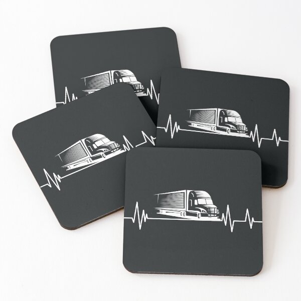 Item preview, trruck heartbeat Funny Truck Driver , Trucker heartbeat designed and sold by ELmezz.