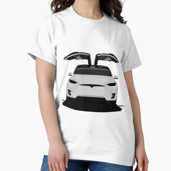 Artikel-Vorschau von Tesla Model X., designt und verkauft von AUTO-ILLUSTRATE.