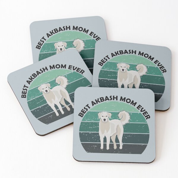 Item preview,  Best akbash dog mom mammy mum  ever vintage green retro dark  text, cute puppy designed and sold by SGS-.