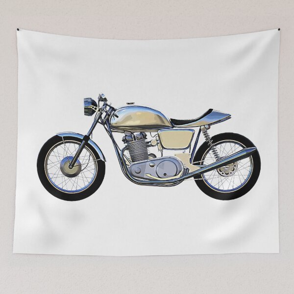 Item preview, Cafè Racer Retro Motorbike chrome designed and sold by PeterADesign.