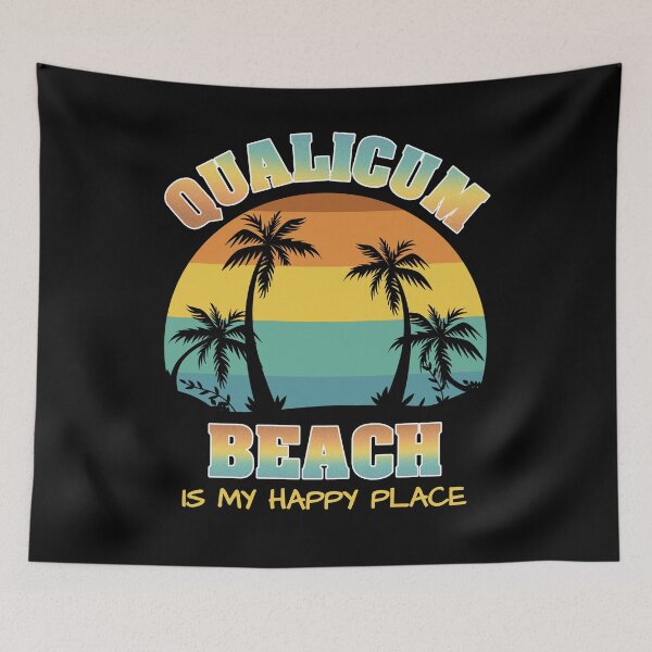 Item preview, Qualicum Beach Is My Happy Place Retro Vintage designed and sold by Renergie.