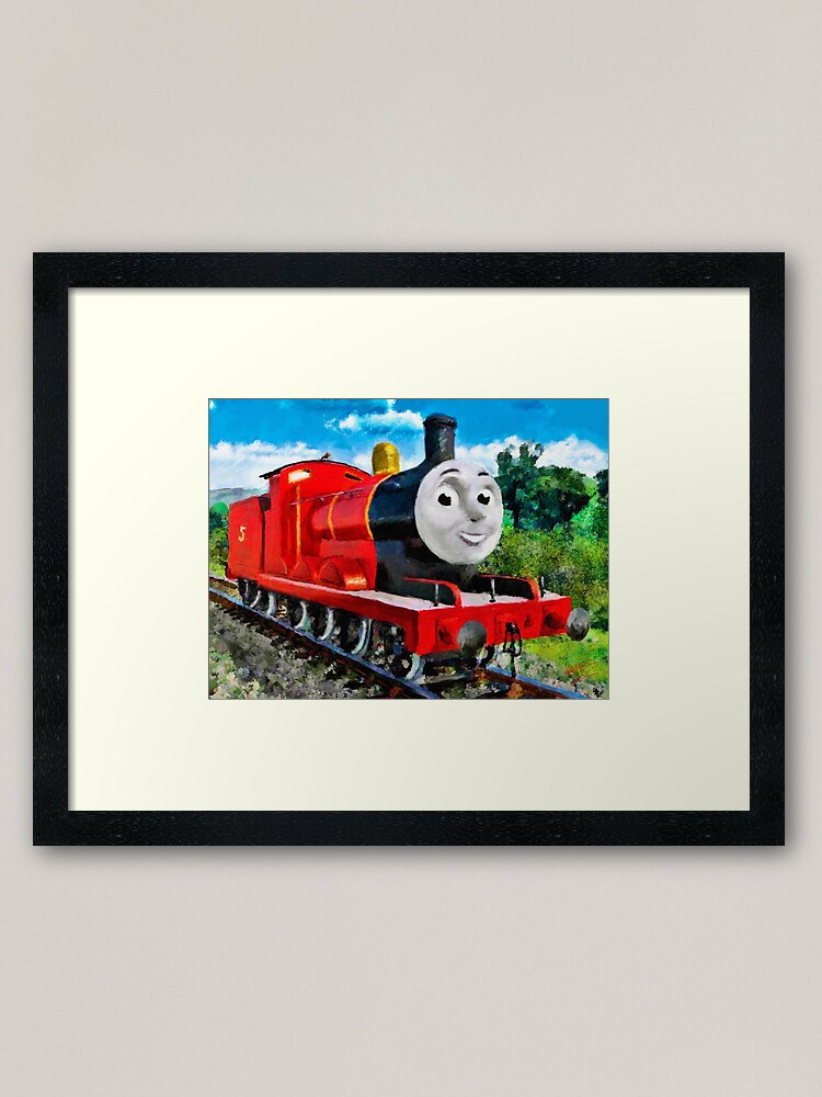 Red and black tank engine