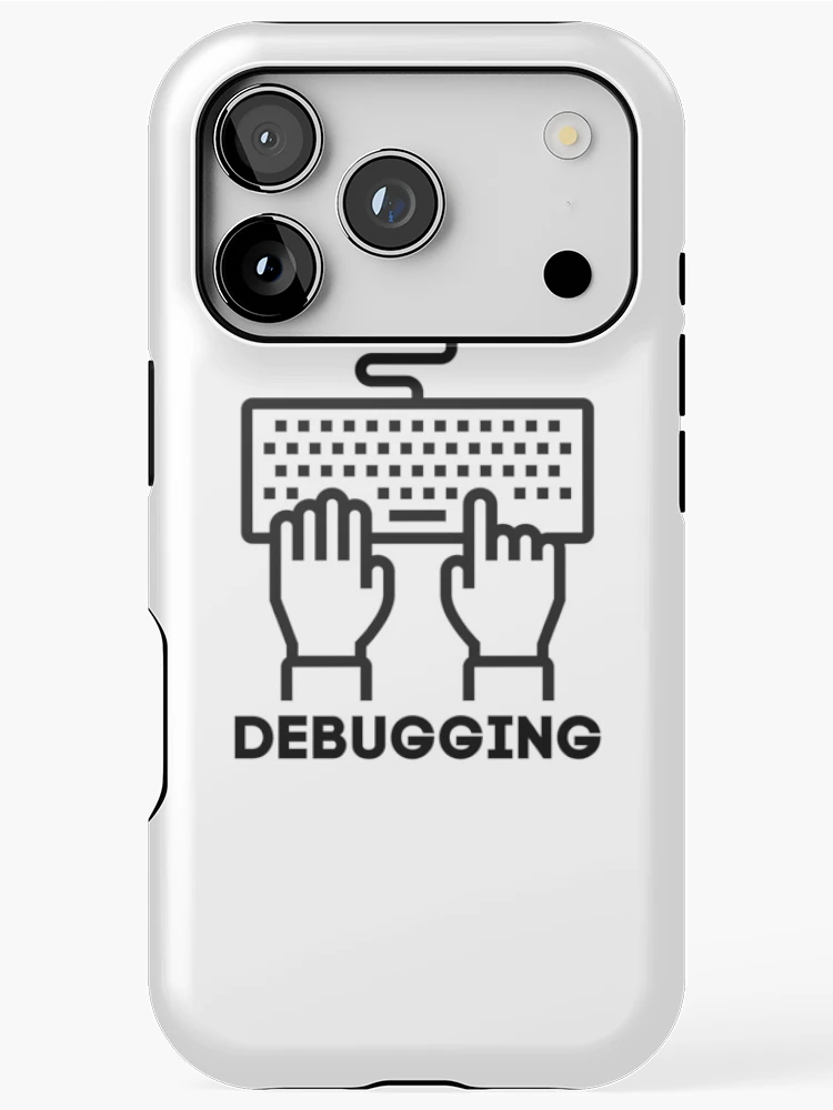 Thumbnail 1 of 4, iPhone Case, Debugging designed and sold by dev-tats.