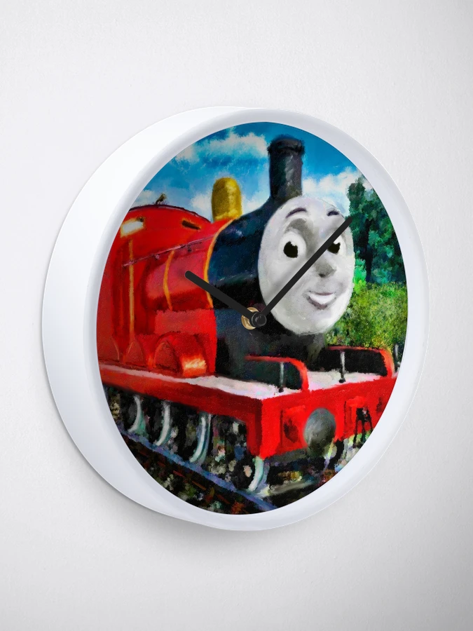 Red and black tank engine