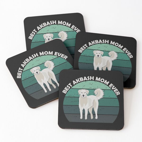 Item preview, Best akbash dog mom mammy mum  ever vintage green retro light  text, cute puppy designed and sold by SGS-.