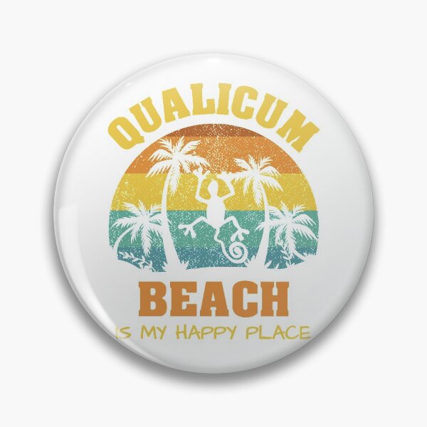 Item preview, Qualicum Beach Is My Happy Place Retro Vintage designed and sold by Renergie.