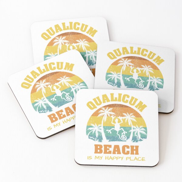Item preview, Qualicum Beach Is My Happy Place Retro Vintage designed and sold by Renergie.
