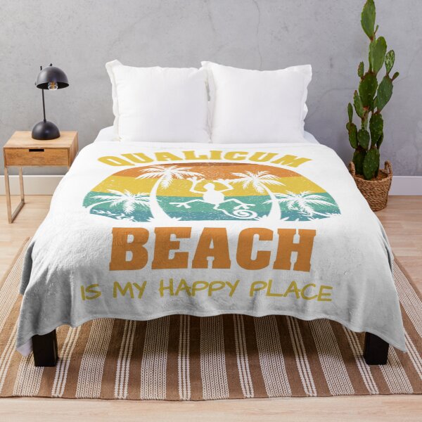 Item preview, Qualicum Beach Is My Happy Place Retro Vintage designed and sold by Renergie.