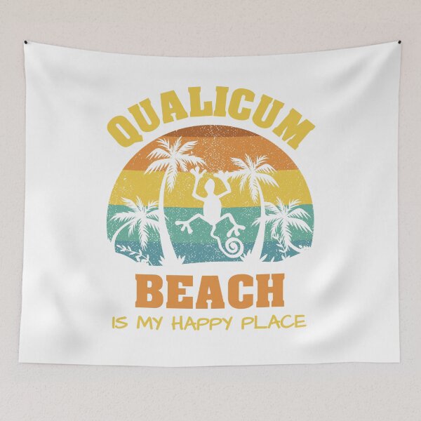 Item preview, Qualicum Beach Is My Happy Place Retro Vintage designed and sold by Renergie.